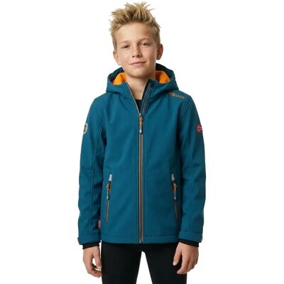 Trollkids Giacca Softshell Trollfjord Mystic Blue / Golden Yellow 98 cm Trollkids Giacca Softshell Trollfjord Mystic Blue / Golden Yellow 98 cm