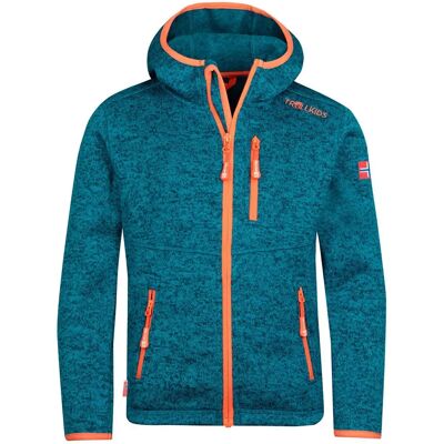 Trollkids Giacca Jondalen Xt Atlantic Blue / Glow Orange 98 cm Trollkids Giacca Jondalen Xt Atlantic Blue / Glow Orange 98 cm