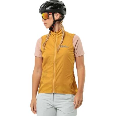 JACK WOLFSKIN GRAVEX WIND VEST - Impermeabile al vento e all'acqua, giallo JACK WOLFSKIN GRAVEX WIND VEST - Impermeabile al vento e all'acqua, giallo