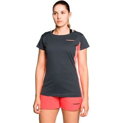 Trangoworld Maglietta A Maniche Corte Ruente Anthracite / Coral 2XL Trangoworld Maglietta A Maniche Corte Ruente Anthracite / Coral 2XL
