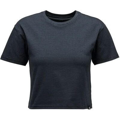 Black Diamond Maglietta A Maniche Corte Stripe Crop Black / Carbon XS Black Diamond Maglietta A Maniche Corte Stripe Crop Black / Carbon XS