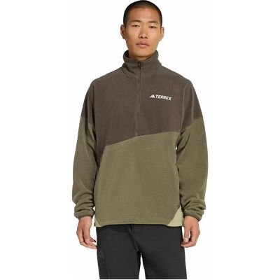 Adidas Pile Con Mezza Cerniera Terrex Multi Climawarm Anorak Shadow Olive / Olive Strata L Adidas Pile Con Mezza Cerniera Terrex Multi Climawarm Anorak Shadow Olive / Olive Strata L