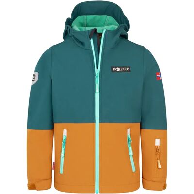 Trollkids Giacca Softshell Skjorta Midnight Forest / Caramel / Aquamarine Green 92 cm Trollkids Giacca Softshell Skjorta Midnight Forest / Caramel / Aquamarine Green 92 cm