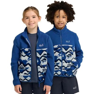 Jack Wolfskin Giacca Paw Era 100 Print Mountain Paw Blue Orchid 164 cm Jack Wolfskin Giacca Paw Era 100 Print Mountain Paw Blue Orchid 164 cm