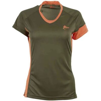 Ande Maglietta A Maniche Corte Cecilia Vde Leaf / Apricot XS Ande Maglietta A Maniche Corte Cecilia Vde Leaf / Apricot XS