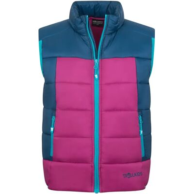 Trollkids Gilet Hardanger Madeira Blue / Bright Berry / Dark Turquoise 104 cm Trollkids Gilet Hardanger Madeira Blue / Bright Berry / Dark Turquoise 104 cm