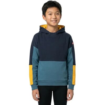 Trollkids Felpa Con Cappuccio Rondane Black / Steel Bue / Mango 110 cm Trollkids Felpa Con Cappuccio Rondane Black / Steel Bue / Mango 110 cm