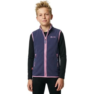 Trollkids Gilet Arendal Violet Blue / Wild Rose 140 cm Trollkids Gilet Arendal Violet Blue / Wild Rose 140 cm
