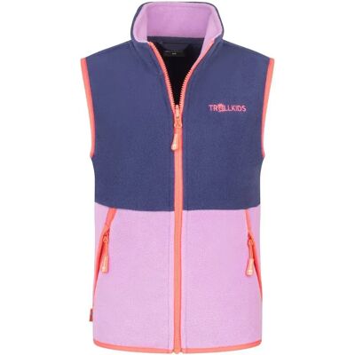Trollkids Gilet Kjerag Deep Violet / Light Violet / Coral Pink 116 cm Trollkids Gilet Kjerag Deep Violet / Light Violet / Coral Pink 116 cm
