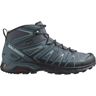 Salomon Scarponi Da Trekking X Ultra Pioneer Mid Gore-tex® Ebony / Stargazer / Quarry EU 46 2/3 Salomon Scarponi Da Trekking X Ultra Pioneer Mid Gore-tex® Ebony / Stargazer / Quarry EU 46 2/3