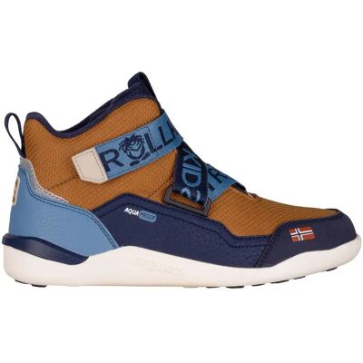 Trollkids Scarponi Da Trekking Nordfjord Barefoot Teak Brown / Navy / Shadow Blue / Sandstone EU 32 Trollkids Scarponi Da Trekking Nordfjord Barefoot Teak Brown / Navy / Shadow Blue / Sandstone EU 32