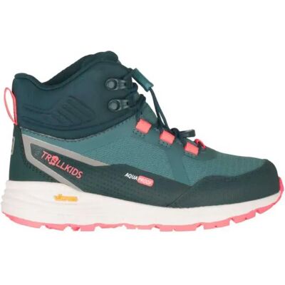 Trollkids Scarponi Da Trekking Skarvan Mid Xt Dusty Teal / Midnight Petrol / Coral Pink / EU 35 Trollkids Scarponi Da Trekking Skarvan Mid Xt Dusty Teal / Midnight Petrol / Coral Pink / EU 35