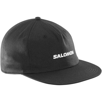 Salomon Cappellino Con Visiera Flat Deep Black One Size Salomon Cappellino Con Visiera Flat Deep Black One Size