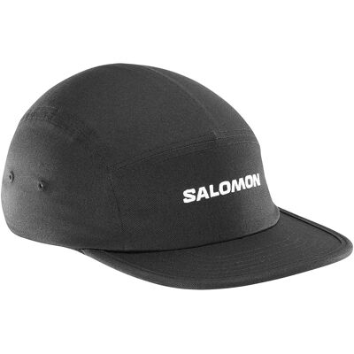 Salomon Cappellino Con Visiera Logo 5 Panel Deep Black S-M Salomon Cappellino Con Visiera Logo 5 Panel Deep Black S-M