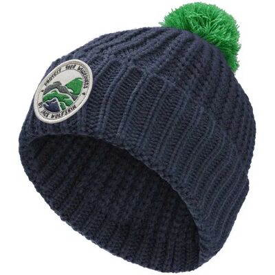 Jack Wolfskin Berrretto Pompom Badge Midnight Sky M Jack Wolfskin Berrretto Pompom Badge Midnight Sky M