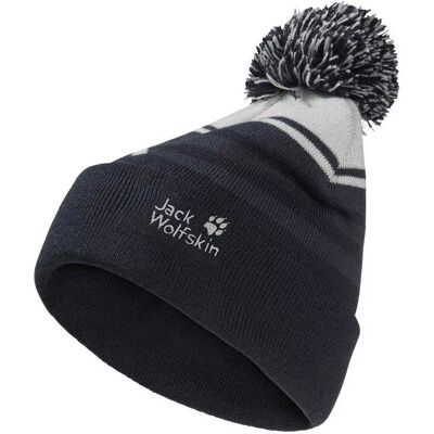 Jack Wolfskin Berrretto Stripy Pompom Dark Navy 51-53 cm Jack Wolfskin Berrretto Stripy Pompom Dark Navy 51-53 cm