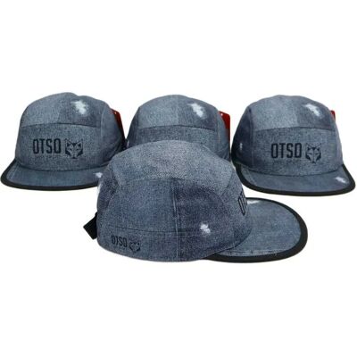 Otso Cappellino Con Visiera Jeans Black One Size Otso Cappellino Con Visiera Jeans Black One Size