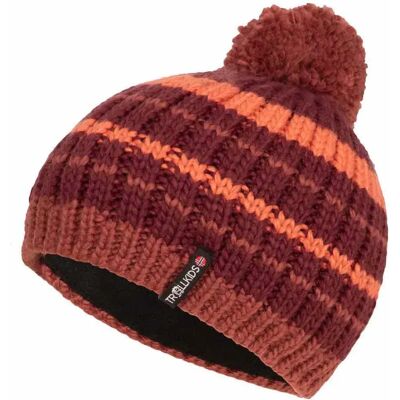 Trollkids Berrretto Hafjell Bobble Frozen Berry / Deep Ruby / Pink Salmon 54 cm Trollkids Berrretto Hafjell Bobble Frozen Berry / Deep Ruby / Pink Salmon 54 cm