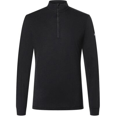 Super.natural Maglietta A Manica Larga Con Mezza Cerniera Tundra175 Jet Black L Super.natural Maglietta A Manica Larga Con Mezza Cerniera Tundra175 Jet Black L