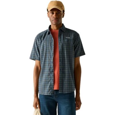 Regatta Camicia A Maniche Corte Begarno China Blue Check 2XL Regatta Camicia A Maniche Corte Begarno China Blue Check 2XL