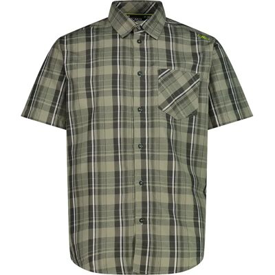 Cmp Camicia A Maniche Corte 30t9937 Sage / Pine / Bianco 2XL Cmp Camicia A Maniche Corte 30t9937 Sage / Pine / Bianco 2XL