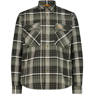 Cmp Camicia A Maniche Lunghe 3s2717 Olive / Black / White XL Cmp Camicia A Maniche Lunghe 3s2717 Olive / Black / White XL