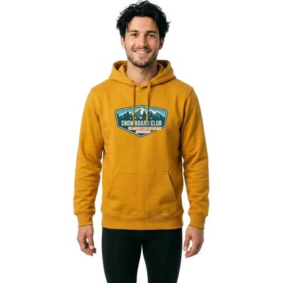 Joluvi Felpa Con Cappuccio Hoodie Print 23 Mustard-Mustard L Joluvi Felpa Con Cappuccio Hoodie Print 23 Mustard-Mustard L