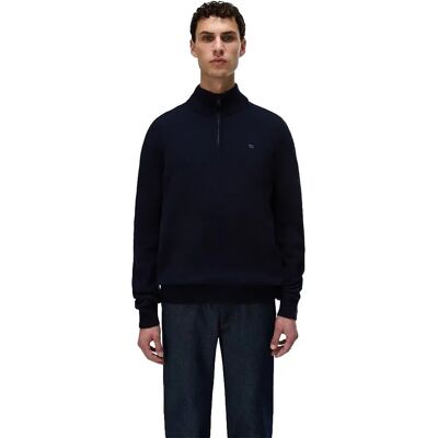 Napapijri Maglione Con Mezza Zip D-ordin Hz Blu Marine L Napapijri Maglione Con Mezza Zip D-ordin Hz Blu Marine L