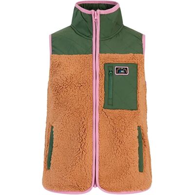 Protest Gilet Try Teddy Brown XL Protest Gilet Try Teddy Brown XL