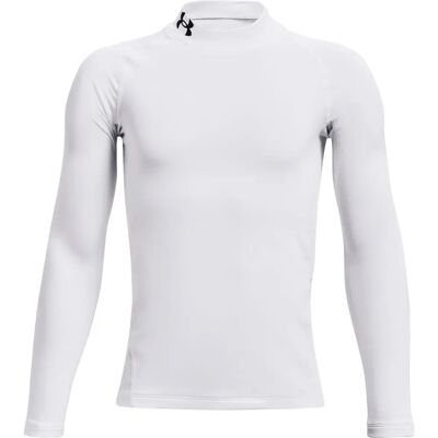 Under Armour Maglietta Intima Tenica A Maniche Lunghe Coldgear Armour Mock White / Black 14-16 Anni Under Armour Maglietta Intima Tenica A Maniche Lunghe Coldgear Armour Mock White / Black 14-16 Anni