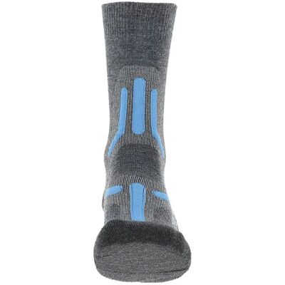 Uyn Calzini Trekking 2in Merino Mid Mid Grey / Turquoise EU 41-42 Uyn Calzini Trekking 2in Merino Mid Mid Grey / Turquoise EU 41-42