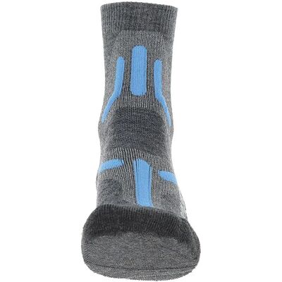 Uyn Calzini Trekking 2in Merino Mid Grey / Turquoise EU 41-42 Uyn Calzini Trekking 2in Merino Mid Grey / Turquoise EU 41-42