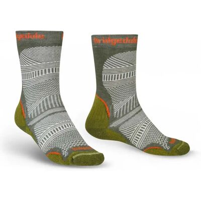 Bridgedale Calzini Ultralight T2 Coolmax® Performance Boot Green EU 44-47 Bridgedale Calzini Ultralight T2 Coolmax® Performance Boot Green EU 44-47