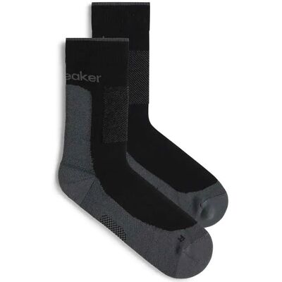 Icebreaker Calzini Merino Hike+ Medium Crew Black / Obsidian EU 39-41 1/2 Icebreaker Calzini Merino Hike+ Medium Crew Black / Obsidian EU 39-41 1/2