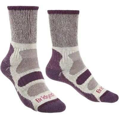 Bridgedale Calzini Lunghi Hike Lightweight Cotton Comfort Boot Plum EU 44 Bridgedale Calzini Lunghi Hike Lightweight Cotton Comfort Boot Plum EU 44