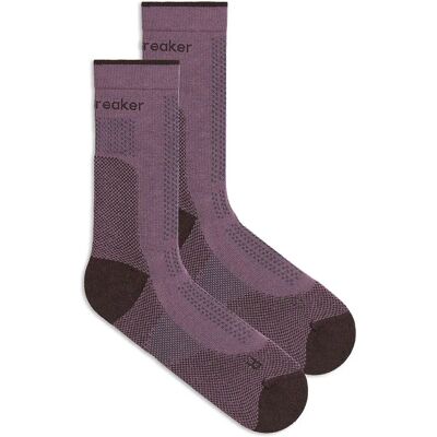 Icebreaker Calzini Hike+ Ultralight Crew Grey Plum / Bittersweet EU 38-40 Icebreaker Calzini Hike+ Ultralight Crew Grey Plum / Bittersweet EU 38-40