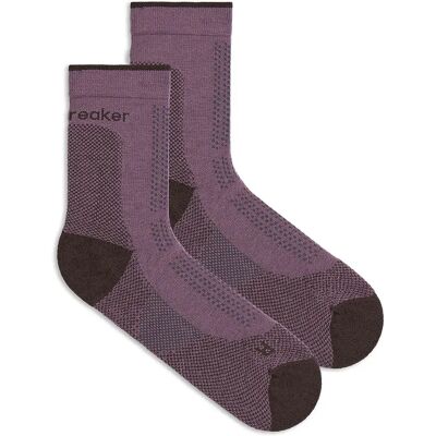 Icebreaker Calzini Hike+ Ultralight Quarter Grey Plum / Bittersweet EU 38-40 Icebreaker Calzini Hike+ Ultralight Quarter Grey Plum / Bittersweet EU 38-40