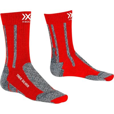 X-socks Calzini Silver Crimson Red / Dolomite Grey EU 35-38 X-socks Calzini Silver Crimson Red / Dolomite Grey EU 35-38