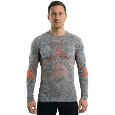 X-bionic Maglietta Intima Tenica A Maniche Lunghe Energy Accumulator .0 Grey Melange / Orange S X-bionic Maglietta Intima Tenica A Maniche Lunghe Energy Accumulator .0 Grey Melange / Orange S