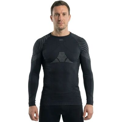 X-bionic Maglietta Intima Tenica A Maniche Lunghe Invent .0 Black / Charcoal XL X-bionic Maglietta Intima Tenica A Maniche Lunghe Invent .0 Black / Charcoal XL