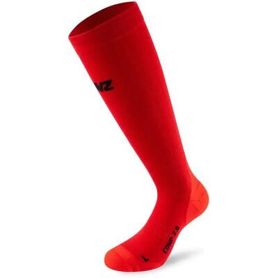 Lenz Calzini Lunghi Compression 2.0 Merino Red EU 45-47 Lenz Calzini Lunghi Compression 2.0 Merino Red EU 45-47