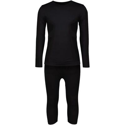 Lenz Set Intimo A Manica Lunga Merino Black 2XL-3XL Lenz Set Intimo A Manica Lunga Merino Black 2XL-3XL