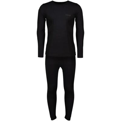 Lenz Set Intimo A Manica Lunga Merino Black S-M Lenz Set Intimo A Manica Lunga Merino Black S-M