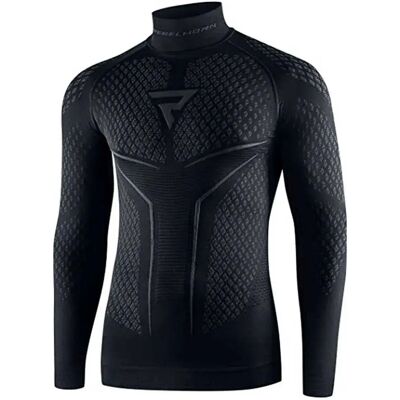 Rebelhorn Maglietta Intima Tenica A Maniche Lunghe Thermoactive Therm Ii Black / Grey XL-2XL Rebelhorn Maglietta Intima Tenica A Maniche Lunghe Thermoactive Therm Ii Black / Grey XL-2XL