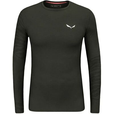 Salewa Maglietta Intima Tenica A Maniche Lunghe Cristallo Warm Alpine Merino Responsive Dark Olive 2XL Salewa Maglietta Intima Tenica A Maniche Lunghe Cristallo Warm Alpine Merino Responsive Dark Olive 2XL