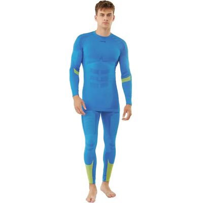 Viking Set Intimo A Manica Lunga Volcanic Blue / Yellow S Viking Set Intimo A Manica Lunga Volcanic Blue / Yellow S