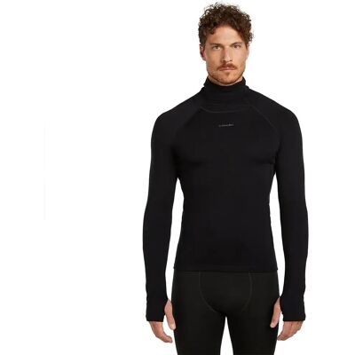 Icebreaker Maglietta Intima Tenica A Maniche Lunghe 300 Merinofine Polar Roll Neck Black XL Icebreaker Maglietta Intima Tenica A Maniche Lunghe 300 Merinofine Polar Roll Neck Black XL