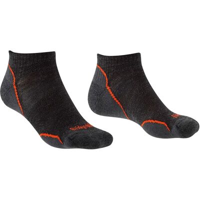 Bridgedale Calzini Ultralight Merino Performance Low Anthracite / Orange EU 36-39 Bridgedale Calzini Ultralight Merino Performance Low Anthracite / Orange EU 36-39