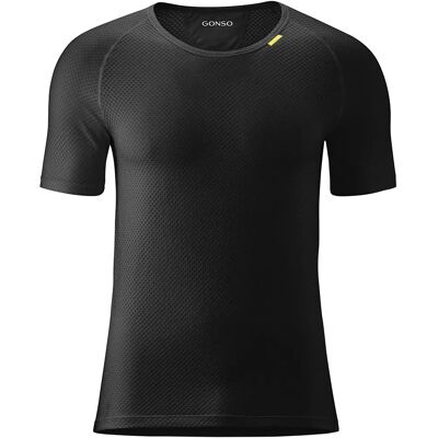 Gonso Maglietta Intima Tecnica A Maniche Corte Base Black 6XL Gonso Maglietta Intima Tecnica A Maniche Corte Base Black 6XL