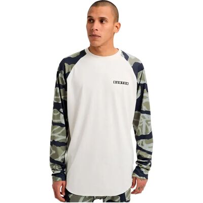 Burton Maglietta Intima Tenica A Maniche Lunghe Midweight Roadie Tech Crew Stout White/Graffiti Camo S Burton Maglietta Intima Tenica A Maniche Lunghe Midweight Roadie Tech Crew Stout White/Graffiti Camo S
